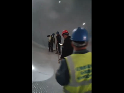 现场衬塑视频电火花检...